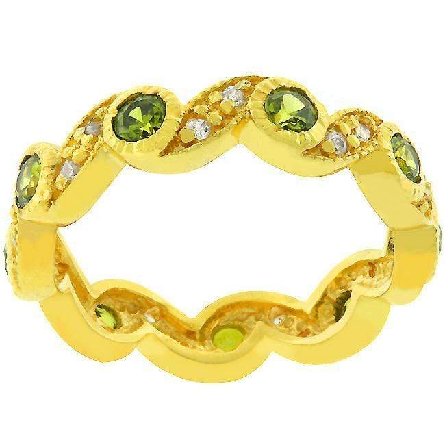 Olive Leaves Eternity Ring Rings JGI   