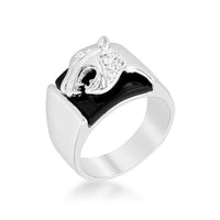 Thumbnail for Onyx Panther Mens Ring Rings JGI   