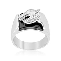 Thumbnail for Onyx Panther Mens Ring Rings JGI   