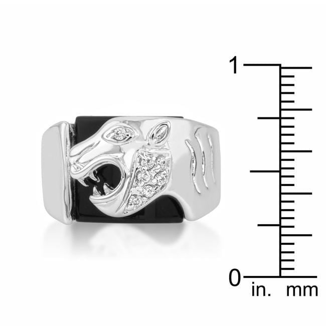 Onyx Panther Mens Ring Rings JGI   
