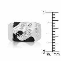 Thumbnail for Onyx Panther Mens Ring Rings JGI   
