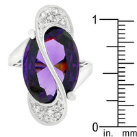Thumbnail for Pave Amethyst Purple Orbit Ring Rings JGI   