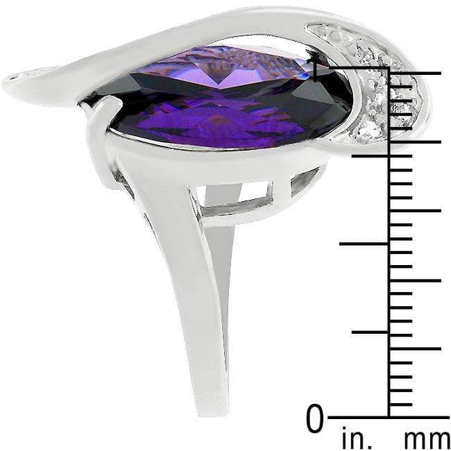 Pave Amethyst Purple Orbit Ring Rings JGI   