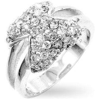 Thumbnail for Pave Bowtie Fashion Ring Rings JGI   