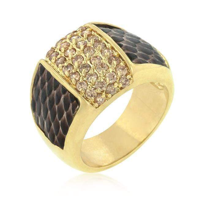 Pave Pink Snakeskin Ring Rings JGI   
