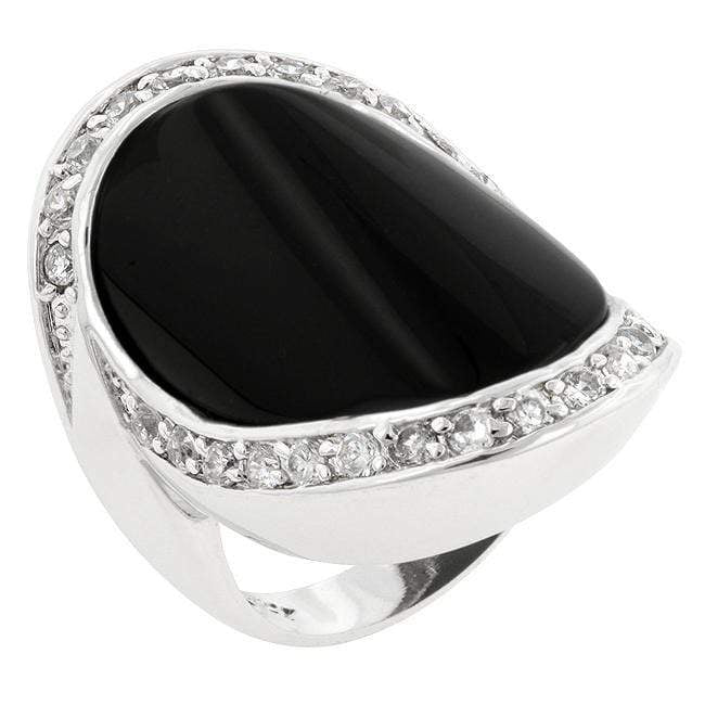 Pave Trim Onyx Ring Rings JGI   