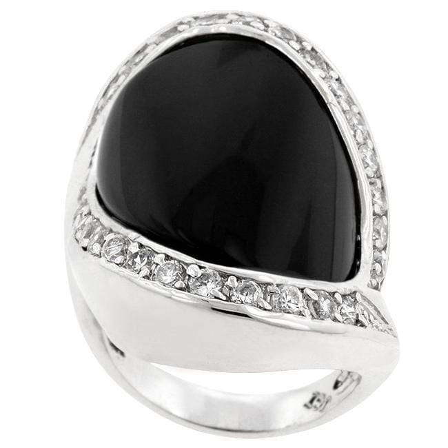 Pave Trim Onyx Ring Rings JGI   