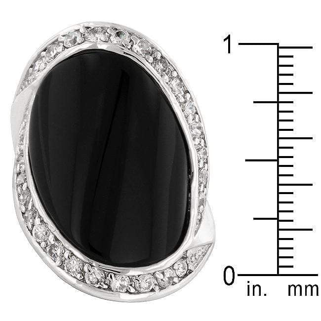 Pave Trim Onyx Ring Rings JGI   