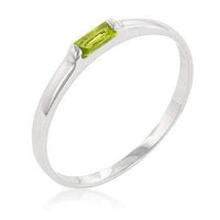 Thumbnail for Peridot Petite Solitaire Ring Rings JGI   