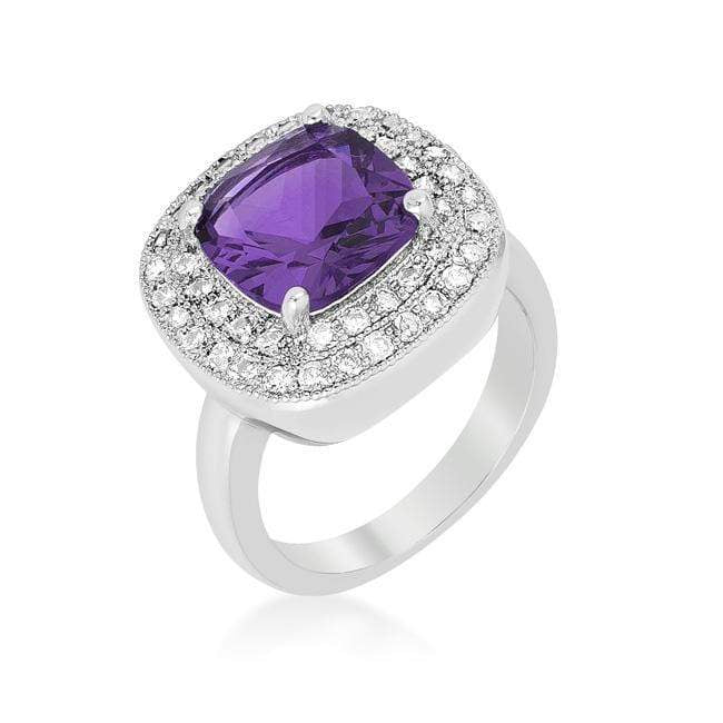 Purple Bridal Cocktail Ring Rings JGI   