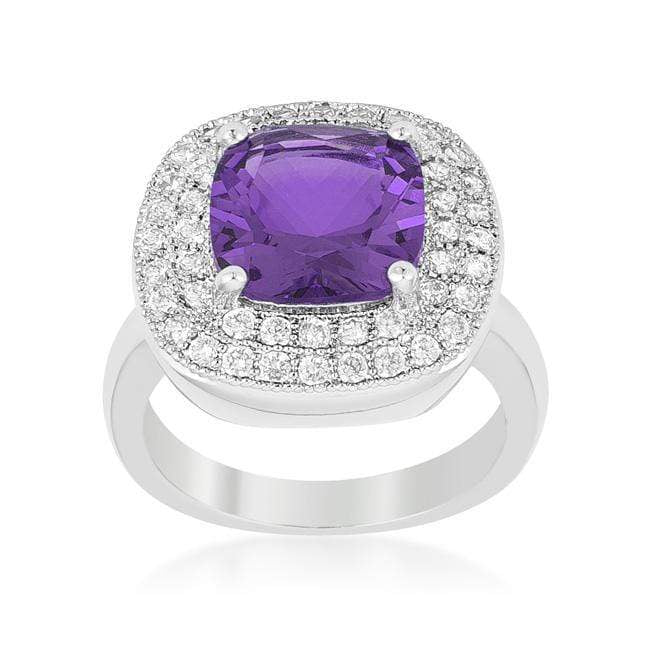 Purple Bridal Cocktail Ring Rings JGI   