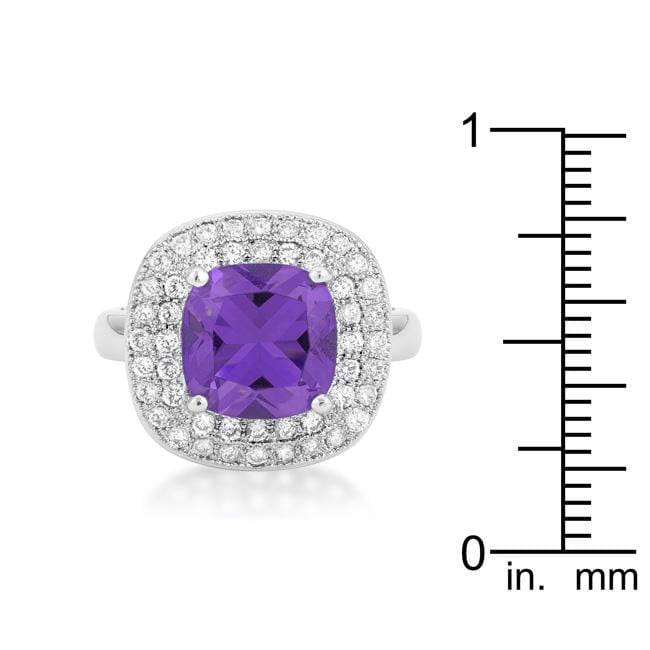 Purple Bridal Cocktail Ring Rings JGI   