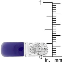 Thumbnail for Purple Enamel Cubic Zirconia Ring Rings JGI   