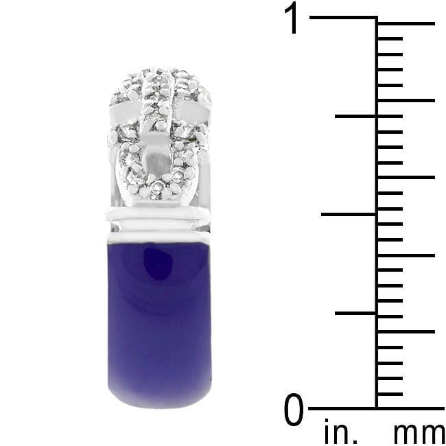 Purple Enamel Cubic Zirconia Ring Rings JGI   