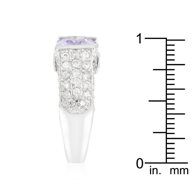 Purple Oval Cut Cocktail Ring Rings JGI   