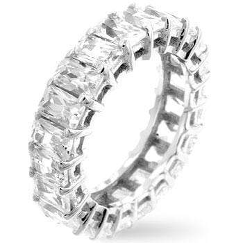 Radiant Cut Eternity Band Rings JGI   