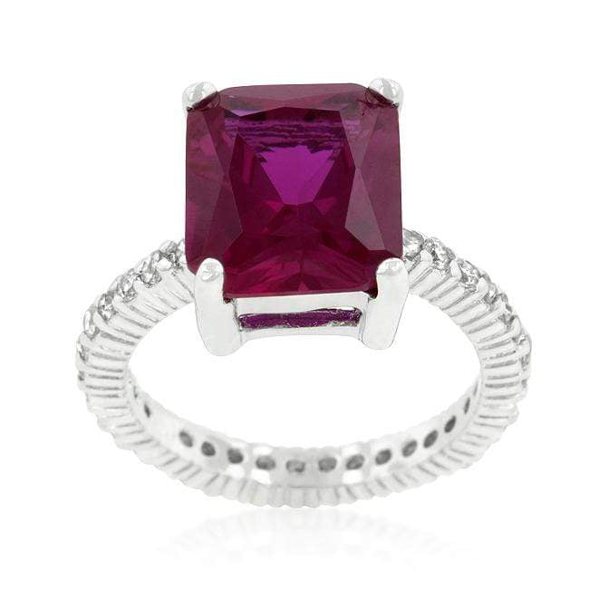 Radiant Cut Pink Engagement Ring Rings JGI   