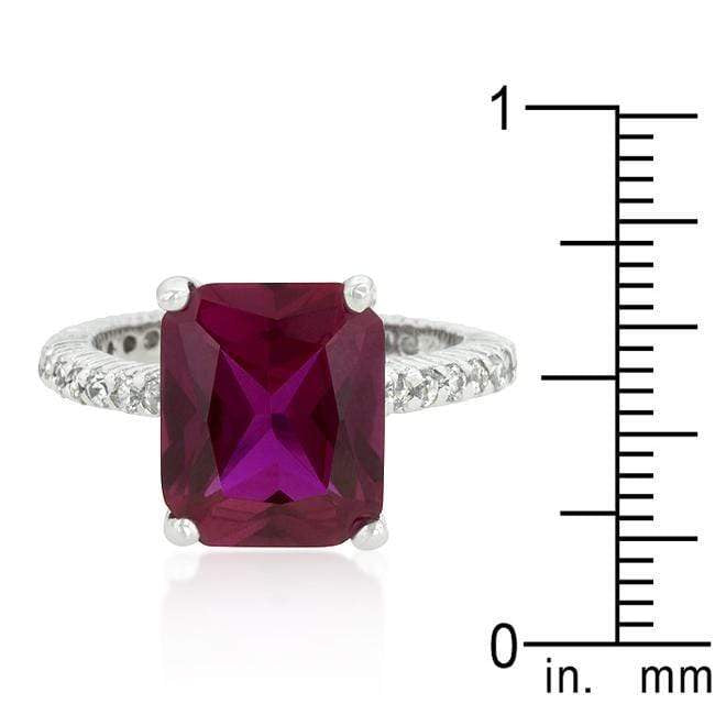 Radiant Cut Pink Engagement Ring Rings JGI   
