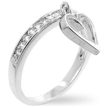 Rhodium Plated Cupid Eternity Ring Rings JGI   