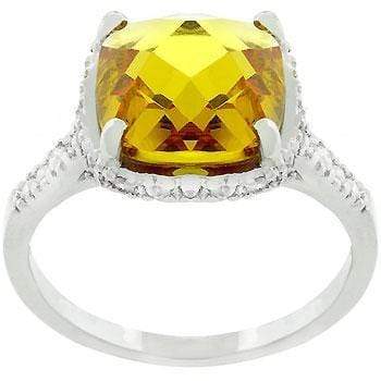 Rose-Cut Canary Ring Rings JGI   