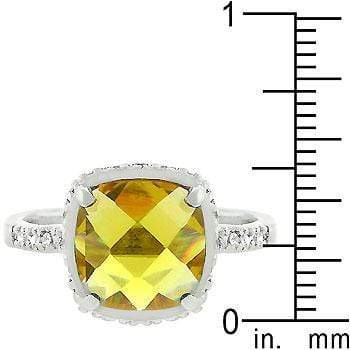 Rose-Cut Canary Ring Rings JGI   