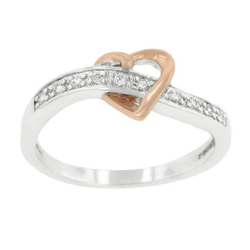 Rose Heart Band Rings JGI   