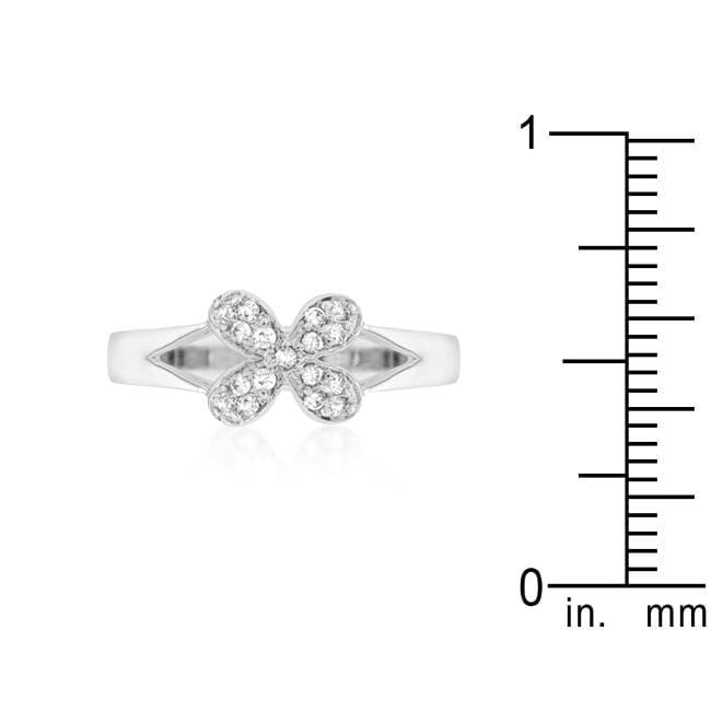 Simple Flower CZ Ring Rings JGI   