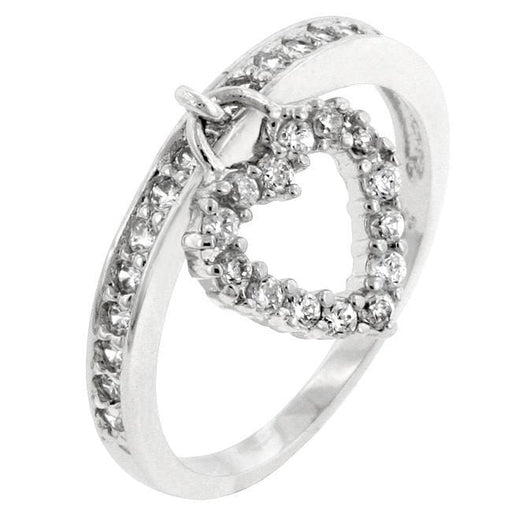 Simple Heart Charm Ring Rings JGI   