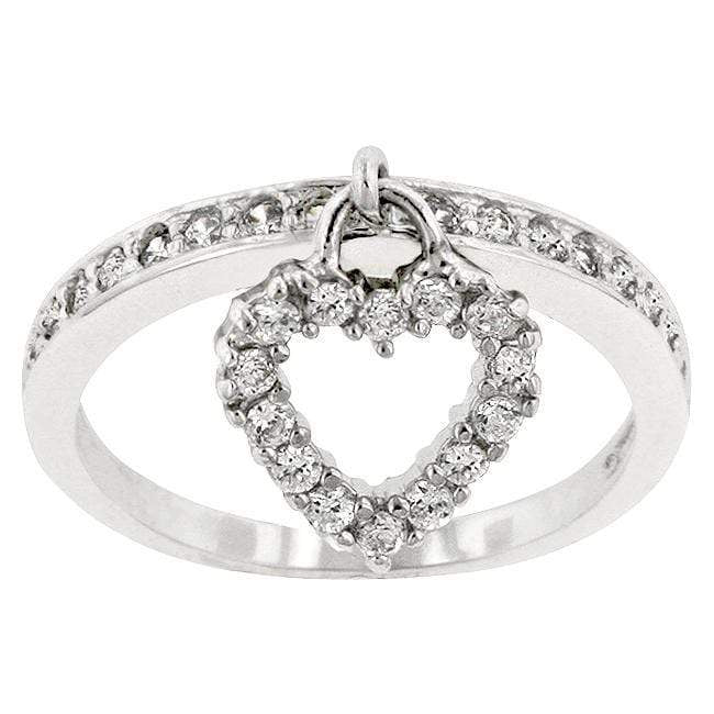 Simple Heart Charm Ring Rings JGI   