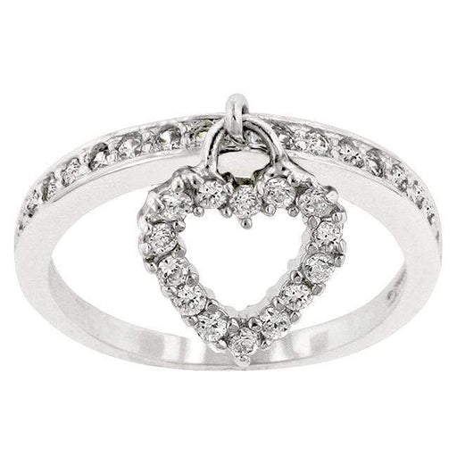 Simple Heart Charm Ring Rings JGI   