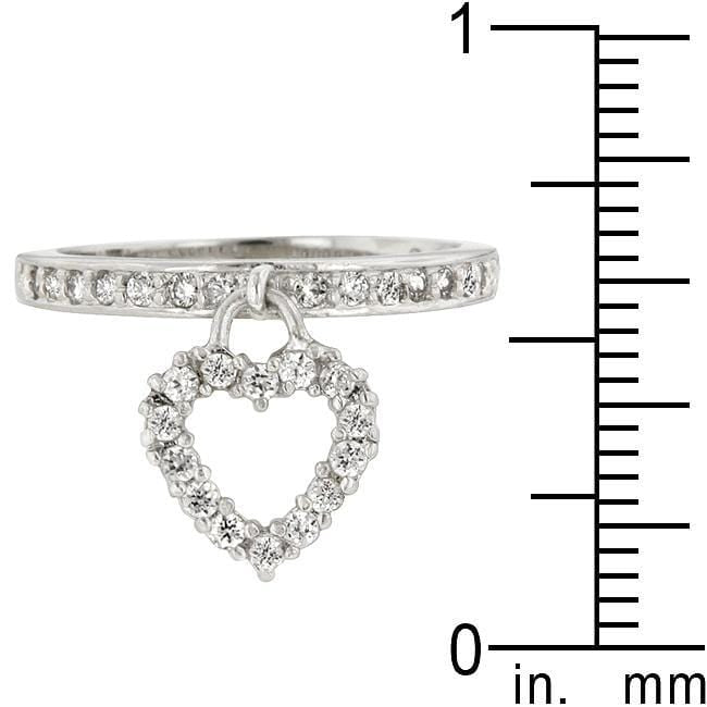 Simple Heart Charm Ring Rings JGI   