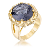 Thumbnail for Smokey Cubic Zirconia Organic Ring Rings JGI   