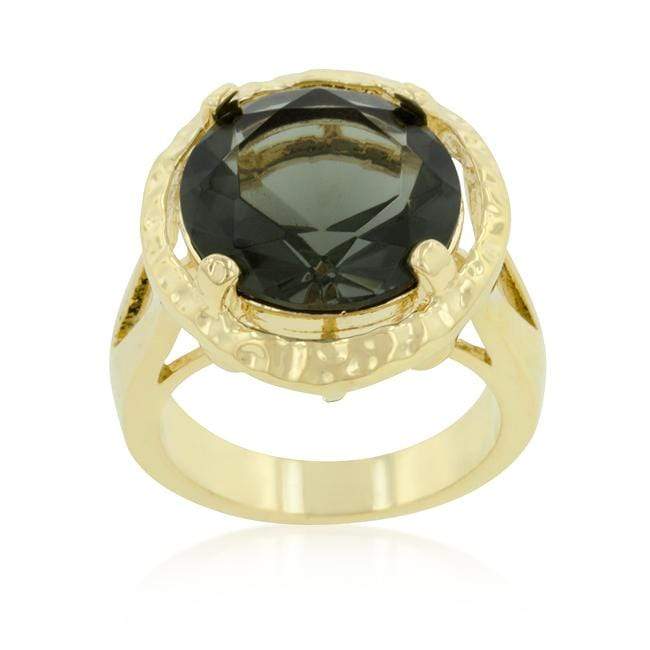 Smokey Cubic Zirconia Organic Ring Rings JGI   