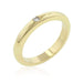 Solitaire Cubic Zirconia Golden Wedding Band Rings JGI   