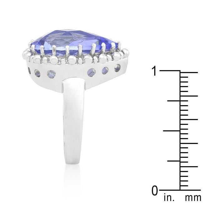 Solitaire Light Purple Cocktail Ring Rings JGI   