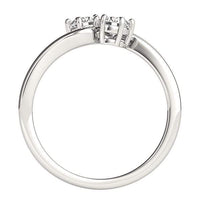 Thumbnail for Solitaire Two Stone Diamond Ring in 14k White Gold (1/2 cttw) Rings Angelucci Jewelry   