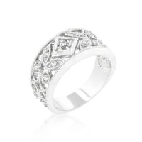 Thumbnail for Spring Floral Cubic Zirconia Band Rings JGI   