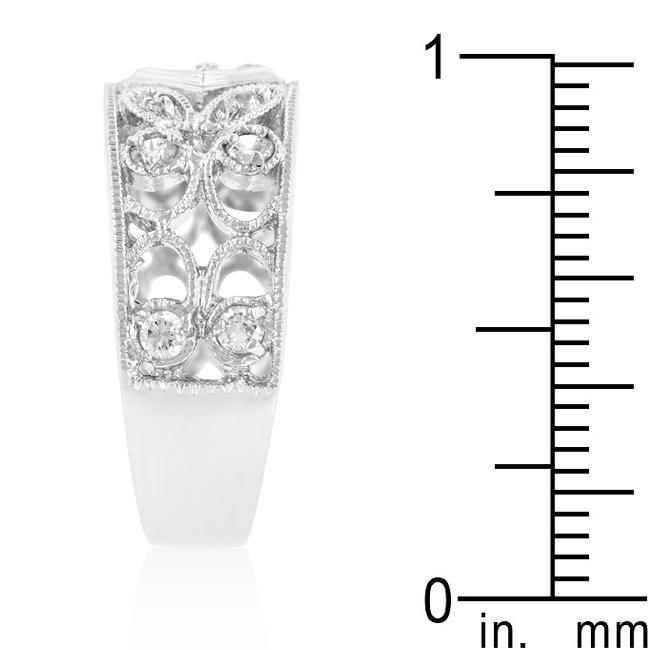 Spring Floral Cubic Zirconia Band Rings JGI   