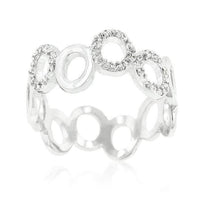 Thumbnail for Staggering Hoop Eternity Band Rings JGI   