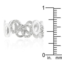 Thumbnail for Staggering Hoop Eternity Band Rings JGI   