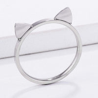 Thumbnail for Stainless Steel Cat Ear Ring Rings JGI   