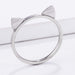 Stainless Steel Cat Ear Ring Rings JGI   