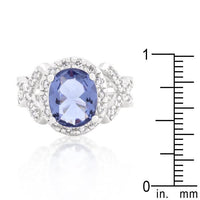 Thumbnail for Tanzanite Cubic Zirconia Cocktail Ring Rings JGI   