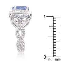 Thumbnail for Tanzanite Cubic Zirconia Cocktail Ring Rings JGI   