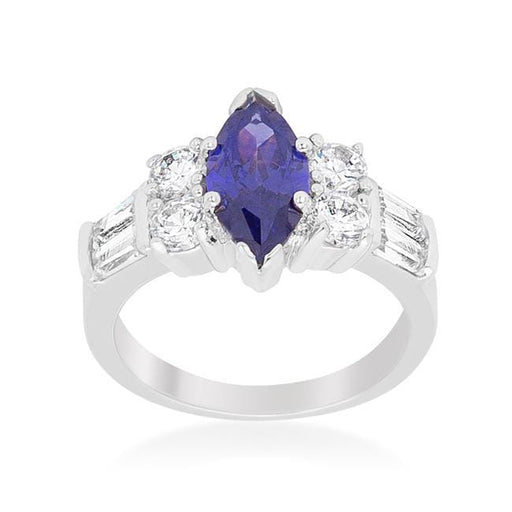 Tanzanite Purple Elegant Cocktail Ring Rings JGI   