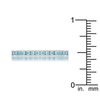 Thumbnail for Teresa 0.5ct Aqua CZ Stainless Steel Eternity Band Rings JGI   