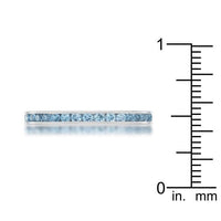 Thumbnail for Teresa 0.5ct Blue Topaz CZ Stainless Steel Eternity Band Rings JGI   