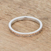 Thumbnail for Teresa 0.5ct Champagne CZ Stainless Steel Eternity Band Rings JGI   