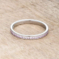 Thumbnail for Teresa 0.5ct Pink CZ Stainless Steel Eternity Band Rings JGI   