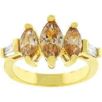 Triple Marquise Champagne Ring Rings JGI   